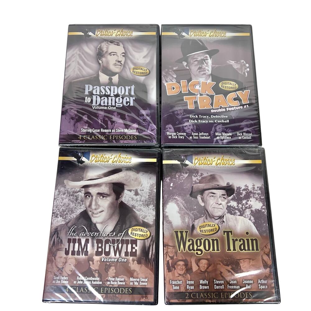 Classic TV DVD Lot 7 Critic's Choice Four Star Playhouse Passport to Danger New - Picture 3 of 7